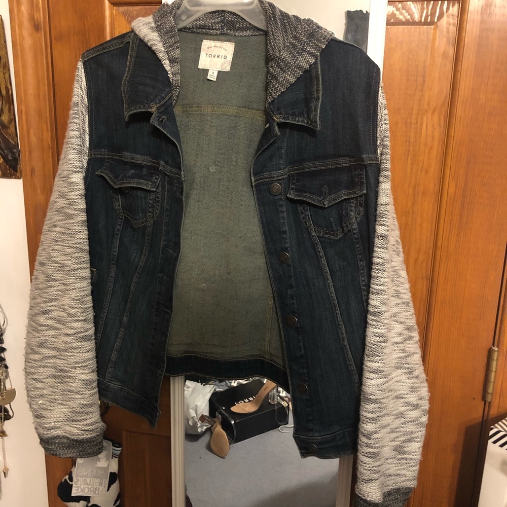 Torrid Denim French Terry Jacket